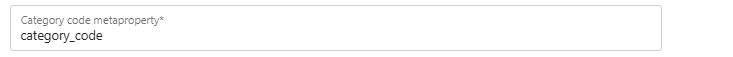 Categories attribute code