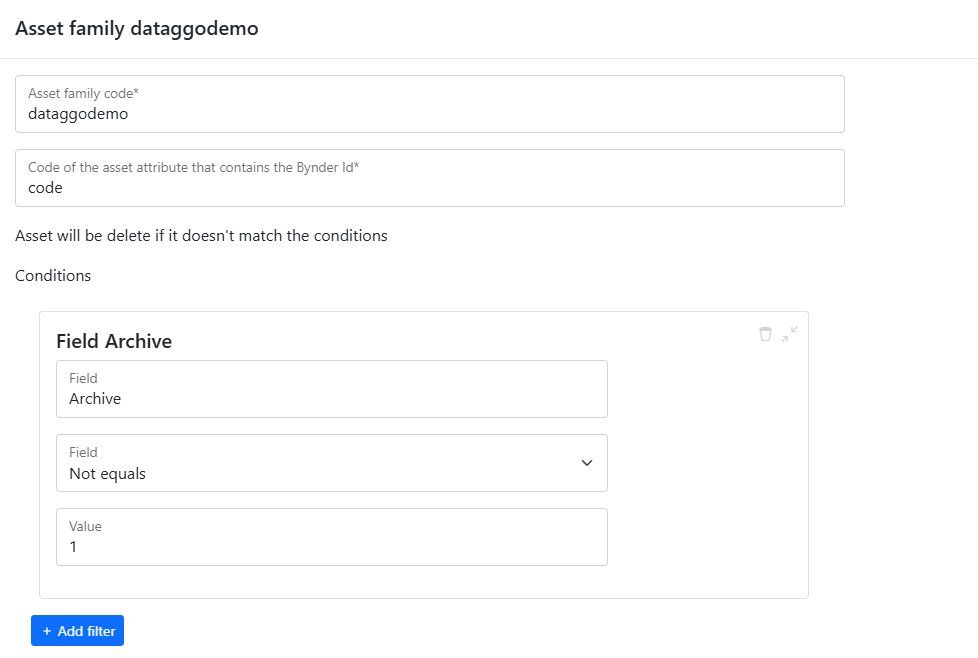 Delete configuration