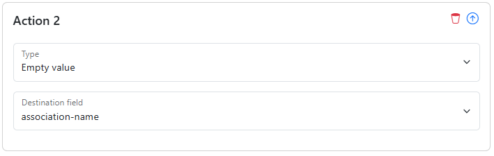 Bynder empty value rule