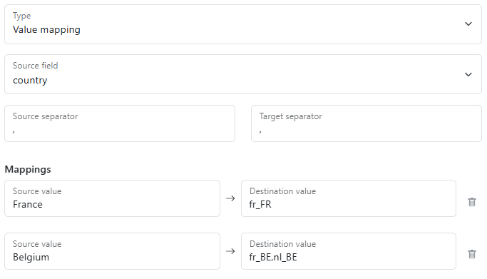 Bynder rules value mapping