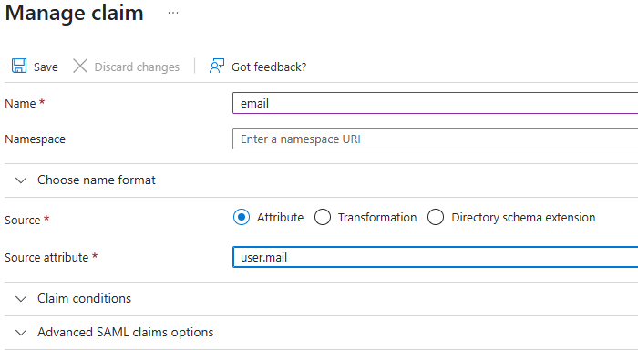 Claim email