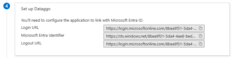IdP SSO required information
